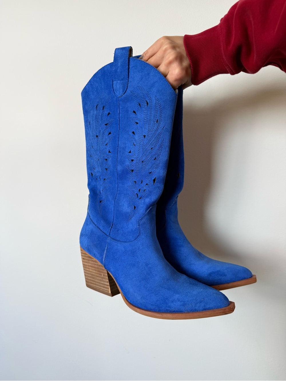 Bright Blue Western Cowbot Boot | Women's 8